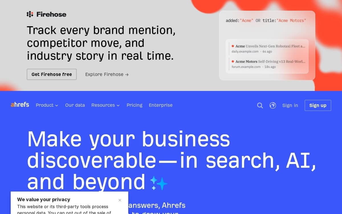 Ahrefs preview